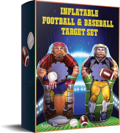 Buy ImpiriLux Inflatable 5 Foot Tall Double Sided Football Receiver and ...