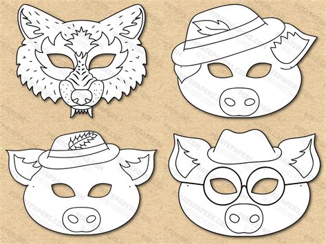 The Three Little Wolves And The Big Bad Pig Coloring Pages
