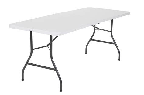 Cosco Centerfold Folding Table, 6 Foot, White - Walmart.com