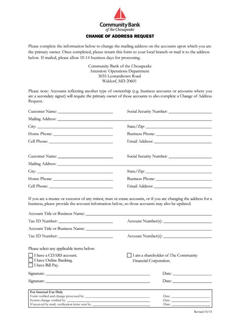 Fillable Online Change of Address Request Form Fax Email Print - pdfFiller