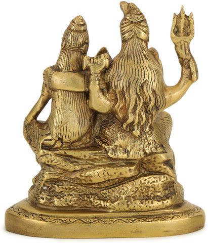 Pink Peony Brass Shiv Parivar Shiva Bholenath Shankar Parvati Ganesh ...