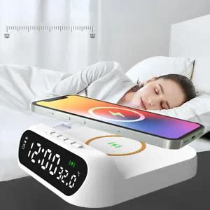 Modern 3-in-1 Wireless Charger Digital HD Mirror Desk Clock with ...