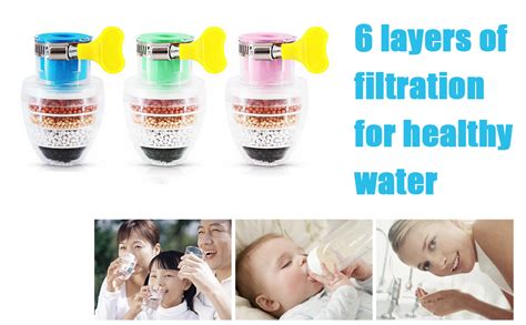 PACK OF -2 Activated Carbon Faucet Water Filters Home Kitchen Faucet ...