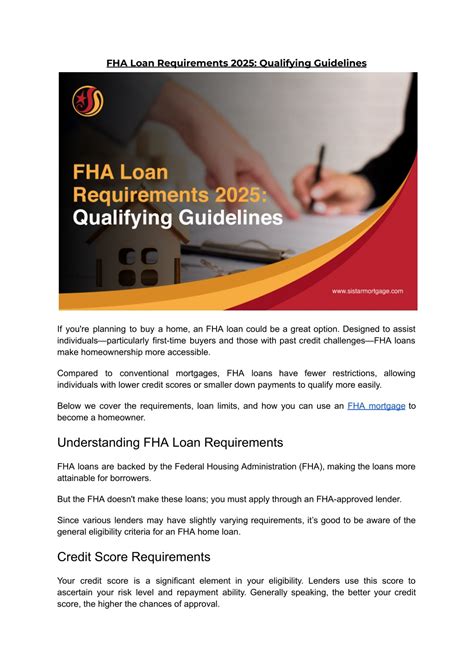 PPT - FHA Loan Requirements 2025_ Qualifying Guidelines PowerPoint ...