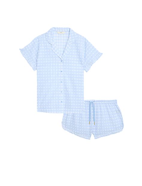 Buy Pure Cotton Gingham Shortie Set at Marks & Spencer