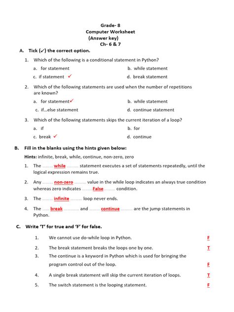 Computer Worksheet Class 8 的图像结果
