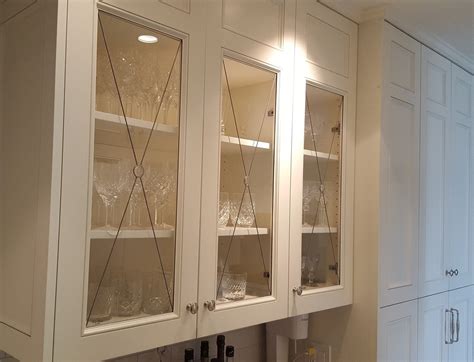 Decorative Custom Made Kitchen Cabinet Glass Inserts - Chester - Etsy