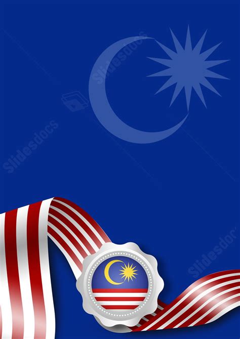 Bendera Malaysia Page Border And Printable Background in Word - Slidesdocs
