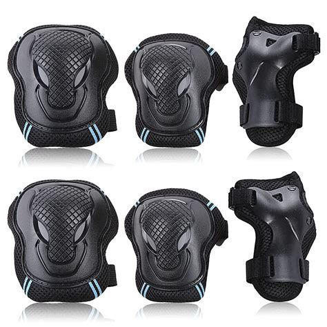 Knee Pads Set 6 Protector Kit Knee Pads Elbow Pads Wrist Guards ...