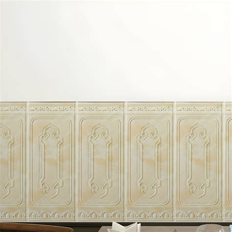 Modern 3D Wainscoting Waterproof Peel and Stick Indoor Wallboard ...