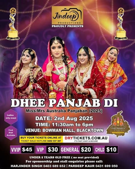 DHEE PANJAB DI 2ND AUG 2025, Bowman Hall, Blacktown, 2 August 2025 ...