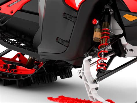 Front suspension of the 2027 Lynx Shredder RE snowmobile