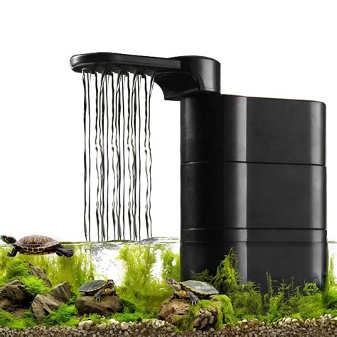 CHERLAM Turtle Filter, 150GPH Low Water Filter with Sponge and Bio ...