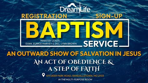 Baptism Service, DreamLife Worship Center, Randallstown, 22 February ...