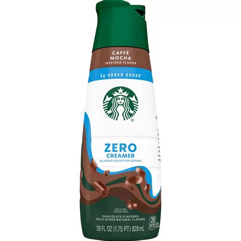 Starbucks Zero Added Sugar Creamer - Cafe Mocha - Shop Coffee creamer ...