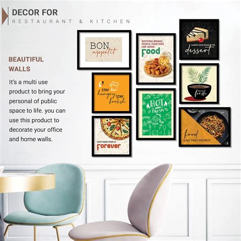 Kitchen / Restaurant Gallery Wall - Set of 8 – Kotart