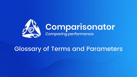 Comparisonator Glossary of Terms and Parameters - Comparisonator AI Football Scouting