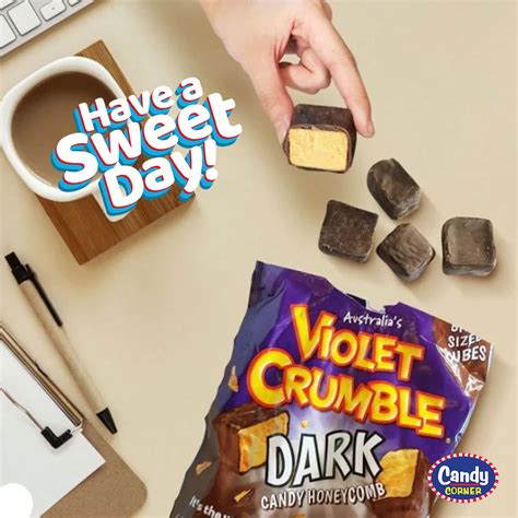 Violet Crumble Cubes - Candy Corner