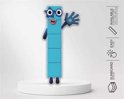 Number Blocks Theme Cutout - 05 | Kids birthday party – Party Supplies ...