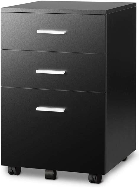 3 Drawer Wood Mobile File Cabinet, Rolling Filing India | Ubuy
