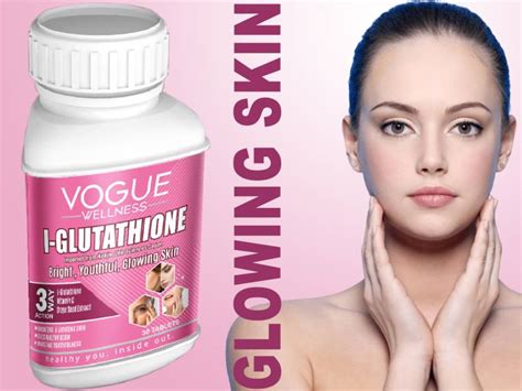 Vogue Wellness L Glutathione Vitamin C Tablet For Glowing Skin & Reduce ...