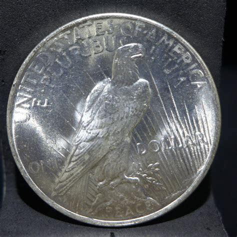 1924 Peace Silver Dollar BU MS60 or Better - CoinandCard.Com