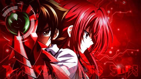 Download Red Issei Rias High School DxD Wallpaper | Wallpapers.com