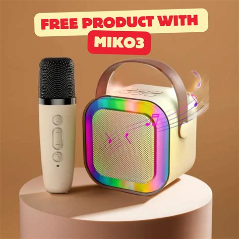 Miko 3 Ai Powered Smart Robot FREE Bluetooth Karaoke Mic – Rainbow Toys