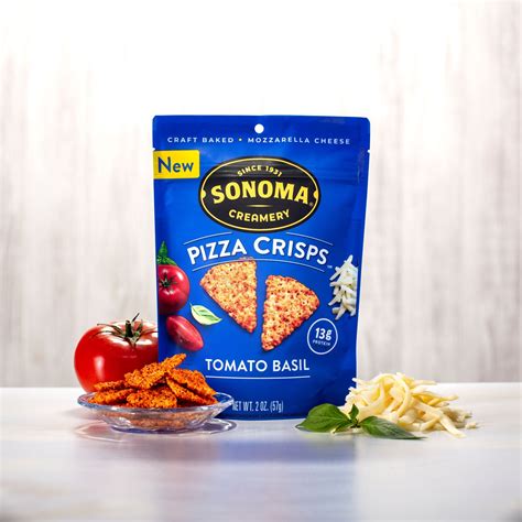 Tomato Basil Pizza Crisps | Sonoma Creamery
