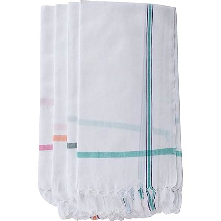 Ayus Cotton Handloom Cotton Fast Absorbing Bath Towels ( Pack of 4, 30 ...
