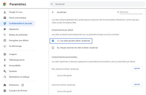 Image result for Comment Activer JavaScript Sur Chrome