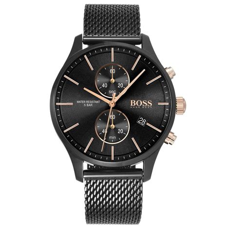 Buy Hugo Boss Watches Associate Chronograph|Date Analog Black Dial Men ...