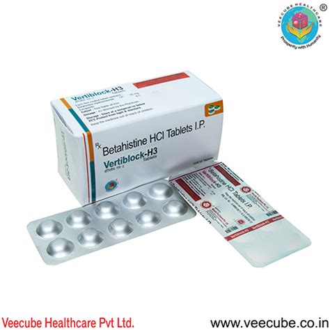 Vertiblock-H3 Tablets Veecube Healthcare Pvt. Ltd.