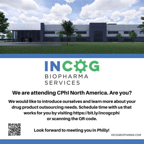 INCOG BioPharma Services on LinkedIn: #cphinorthamerica #cphi #cdmo