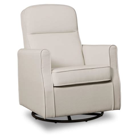 Delta Children Blair Slim Nursery Glider Swivel Rocker Chair, Cream ...