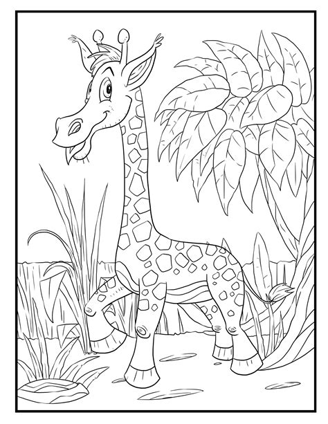 Safari Animal Coloring Pages