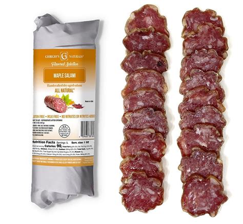 Giorgio's Naturals - MAPLE SALAMI - Pork Salami, Italian Dry Salami ...