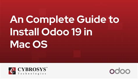 An Complete Guide to Install Odoo 19 in Mac OS