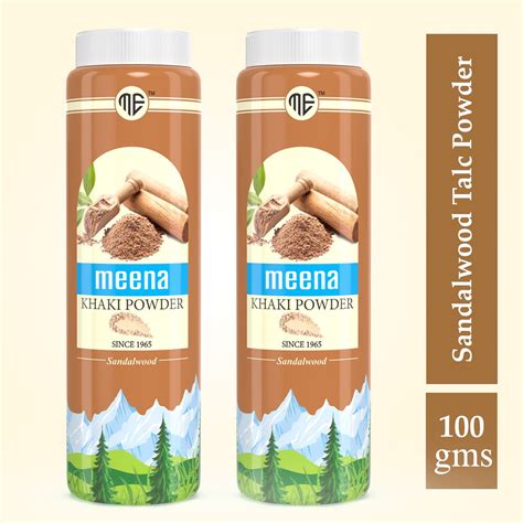 Meena Sandalwood Talc Powder – Refreshing & Fragrant – Meena Elements