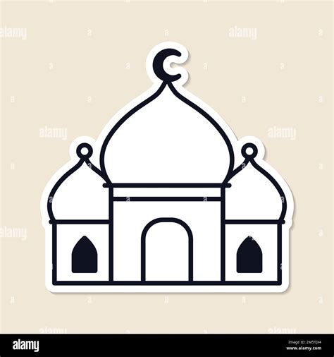Mosque Islamic place of worship vector Stock Vector Image & Art - Alamy