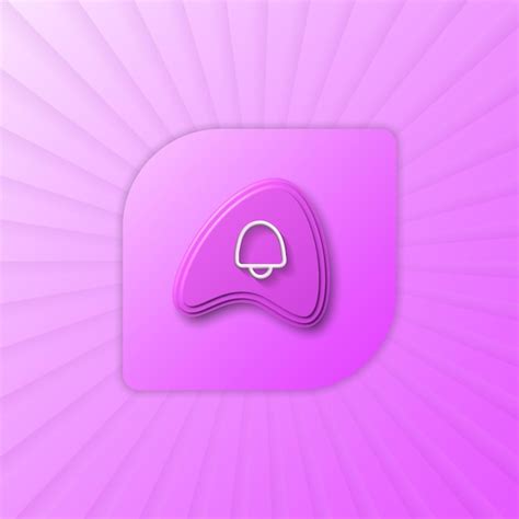 3D-moderne Alarmsymbolvorlage oder ui ux-Symboldesign | Premium Vektor