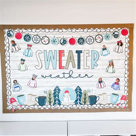 Winter Bulletin Board Displays We Are Unique Winter Bulletin Board Kit