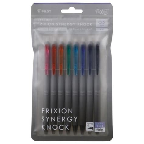 Pilot FriXion Synergy Knock Gel Pen 8 Color Set - 0.3 mm – Bumbo ...