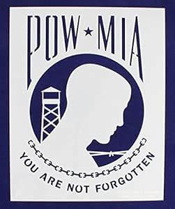 TCR Templates POW MIA Military Mylar Stencil 14 Mil -17.5"W X 14"H ...