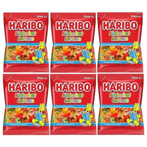 Haribo Alphabet Letters Pack Of 6 5oz Bags Perfect Candy | Desertcart INDIA