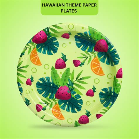 Hawaiian Theme Starter Paper Plates 9 inches - 8PC – Wanna Party