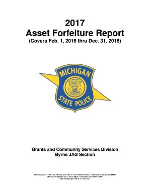 Annual Asset Forfeiture Report - Fill Online, Printable, Fillable ...