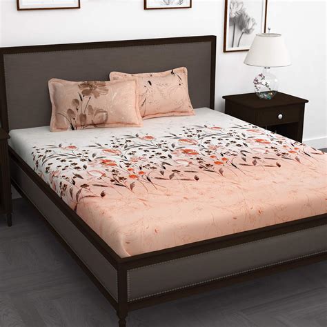 Story@Home Bedsheet for King Size Bed | Cotton Bedsheet | Floral King ...