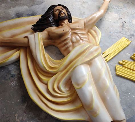 温州家居公司定制玻璃钢人物雕塑耶稣激励众人-方圳雕塑厂
