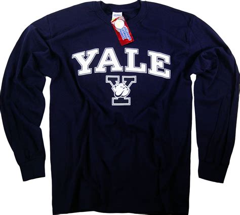 Yale Shirt T-Shirt Long Sleeve | College shirts, College hoodies, Shirts